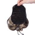 thumbnail image 4 of Fashion Donut Clip-on Dish Hair Bun Drawstring Ponytail Hair Extension Hairpiece Scrunchie Classical, 4 of 6