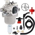 thumbnail image 1 of Reemplazo de carburador de ajuste exacto, optimizado para motores Briggs Stratton, incluye un kit de instalación profesional que incluye filtro de combustible y manguera, perfecto para cortadora de, 1 of 5