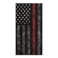 thumbnail image 2 of XYZCANDO Car Seats Cover Versatile Car Seat Protector for Swimming Running Beach, Car Seat Towel Cover Sweatproof, Thin Red Line Flag, 2 of 11