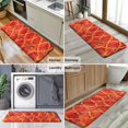 thumbnail image 6 of Red Yellow Checkered Pattern Kitchen Rug Mat,Kitchen Runner Rugs Non Skid Washable,Decorative Kitchen Floor Mats for Kitchen,Sink,Laundry,17"x47.2", 6 of 7
