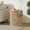 Natural + Solid Wood+MDF+1, variant on Compact Natural Wood Side Table Rubber Solid Wood Tabletop 14 Lbs Weight Capacity Minimalist Design for Modern Traditional Decor