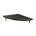 thumbnail image 4 of Fiocias Wood Corner Shelf Decorative Tray Decorative Rustic Pedestal Stand Kitchen Decor Dark Brown, 4 of 9