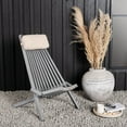 thumbnail image 4 of Excellaz Co., Ltd. DREAMPATIO AMAYA Folding Wooden Outdoor Chair BrownWithCushion, 4 of 5