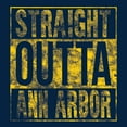 thumbnail image 3 of Straight Outta Ann Arbor Long Sleeve T-Shirt - 3X-Large - Navy, 3 of 6