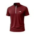 thumbnail image 2 of Blczomt Men T Shirts Red Casual Athletic T Shirt Short Sleeve Quick Dry Summer Big and Tall Mens Clothes, 2 of 5
