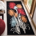 thumbnail image 3 of SAFAVIEH Soho Jared Fire Works Wool Area Rug, Black/Multi, 7'6" x 9'6", 3 of 9