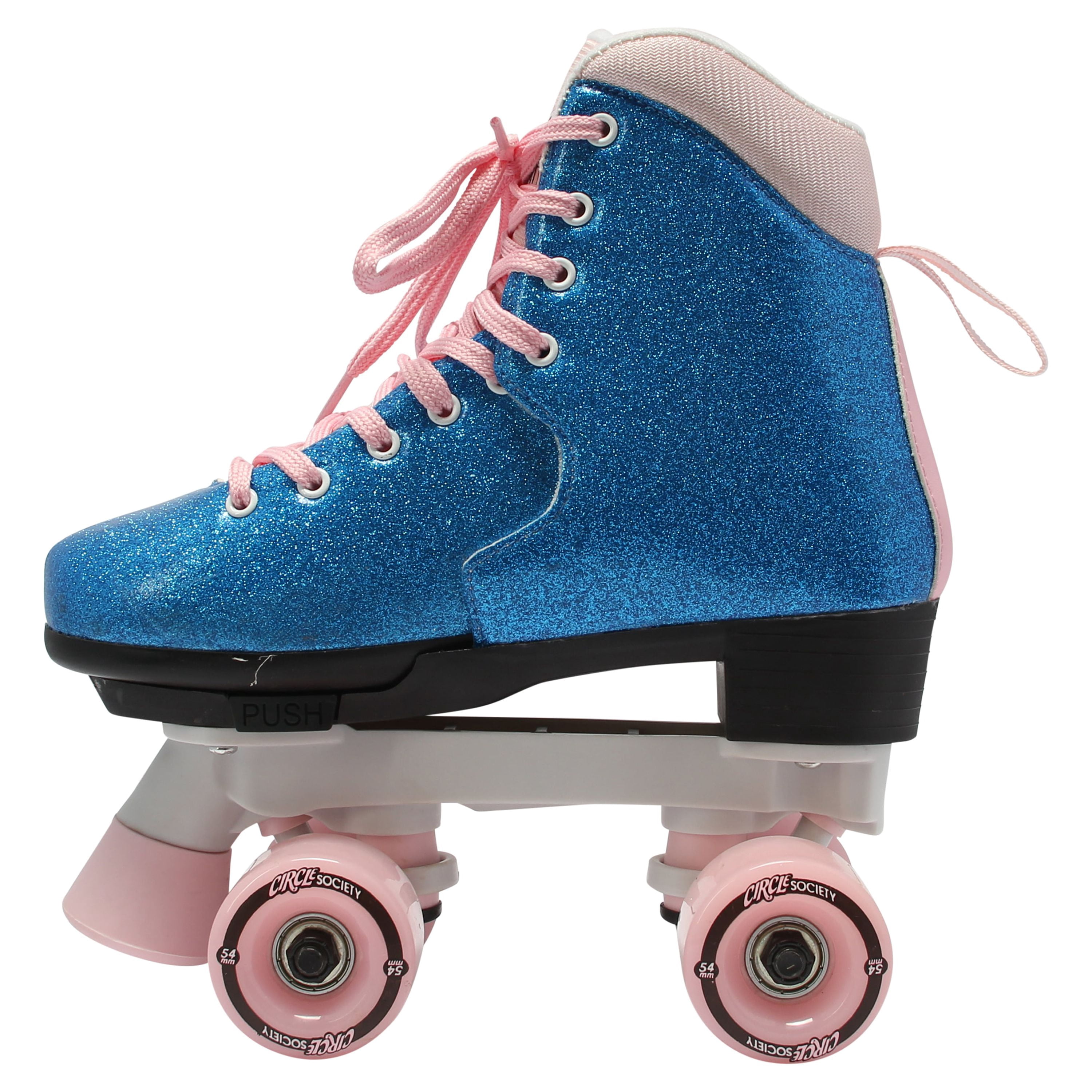 Circle Society Bling Adjustable Roller Skates, Sizzling Pink