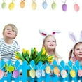 thumbnail image 4 of 3x 9 Uds pintura huevos de Pascua decoración de fiesta espuma colorida colgante Pastel huevos moteados niños regalos juguete Pastel DIY adorno artesan Sunnimix Huevos de Pascua, 4 of 8