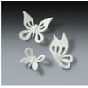 Cake Decoration Gum Paste Cutout Butterflies- White