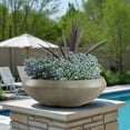 thumbnail image 4 of Concrete Bowl Planter, 23.2 Inch Dia x 8 Inch Height, Succulent Pot with Drain Hole, 21-inch Opening Flowerpot for Herbs, Bonsai, and Shallow-root Plants, Large, Natural Color, 4 of 7