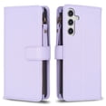 thumbnail image 2 of Compatible with Samsung Galaxy A15 Premium PU Leather Wallet Case with 9 Card Slots Zipper Pocket and Hand Strap, 2 of 5