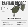 thumbnail image 5 of Ray-Ban RB3030 OUTDOORSMAN Pilot Shaped Non-Polarized Sunglasses for Men & Women - Includes Official RAYBAN Eyewear Kit - Ideal Formal & Casual Wear Sunglasses - G-15 Green Lens, 5 of 7