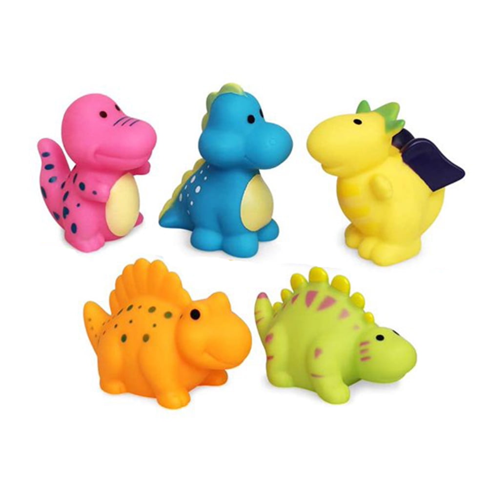 Bath Toys Floating Dinosaur Bath Toys(5PCS),Baby Soft Bath Time Toys