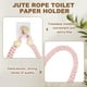 thumbnail image 3 of Soporte para papel higiénico Soporte para papel de baño Anillos de toalla montados en la pared para decoración del hogar baño Rosa, 3 of 7