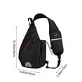 thumbnail image 3 of Yeciiwht Waterproof Shoulder Bag Travel Crossbody Bags for Women Men, Lightweight Sling Bag Multi Pocket Chest Bags for Travel School, 3 of 7