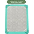 thumbnail image 3 of 1500 Series Single Fitted Sheet, Smart and Deep Pocket 18 inch, King Paradise Teal, 3 of 4