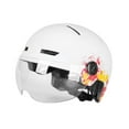 thumbnail image 4 of Casco de bicicleta Eléctrica perfecl con luz y visera Protección Contra Impactos para adultos 58-63 cm, 4 of 8