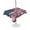 Blue, variant on Outdoor Tablecloth with Umbrella Hole for Patio/Picnic/Party/Camping, American Flag Floral Waterproof Table Cloth Rectangle Table Cover Washable, Red Blue Poppy 4th Oh July (60"x 102")