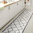 thumbnail image 5 of JONATHAN Y SANTA MONICA 2 x 8 Runner Rug, Derya Tribal Diamond Trellis - Ivory/Black, SMB129D-28, 5 of 10