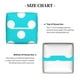 thumbnail image 5 of Fotbe Aqua And White Polka Dot Porta Pañuelos Decorativo de Cuero, Caja Cuadrada Moderna para Pañuelos Faciales, Organizador y Dispensador 5x5x5'', 5 of 7