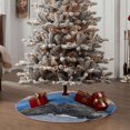 thumbnail image 4 of Sikiie Lighthouse On The Waters Nativity Christmas Tree Skirt, Jesus Christian Winter Holiday Tree Mat Decoration(30-48IN)30", 4 of 6