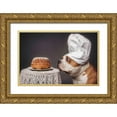 thumbnail image 1 of Willers, Heike 32x23 Gold Ornate Wood Framed with Double Matting Museum Art Print Titled - The Confectioner and his masterpiece, 1 of 4