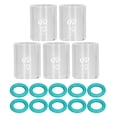 thumbnail image 4 of Juego de vasos de vidrio para soldadura con junta tórica, 5 uds., 10 Uds., para consumibles de soldadura WP 9 20 25 17 18 26, 4 of 9