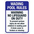 thumbnail image 1 of Wading Pool Rules Sign, Pool Sign, 10x10 Vinyl Sticker, 1 of 1