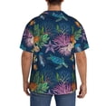 thumbnail image 3 of Yiaed Undersea Animals Print Mens Casual Wrinkle Free Shirts Short Sleeve Button Down Summer Stretch Dress Shirt-X-Large, 3 of 5