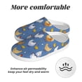 thumbnail image 6 of Daiia Chicken Family Print Women’s Fuzzy Slippers Memory Foam Lightweight House Shoes Cozy Loafer Flannel House Shoes-44/45, 6 of 7