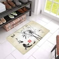 thumbnail image 3 of MKHERT Oriental Ink and Wash Painting Bamboo Drangonfly and Koi Fish Doormat Rug Home Decor Floor Mat Bath Mat 23.6x15.7 inch, 3 of 3
