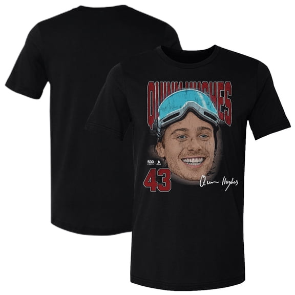 Men's 500 Level Quinn Hughes Black US Men's Hockey Goggles T-Shirt