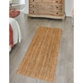thumbnail image 3 of Unique Loom Braided Jute Luxe Collection Area Rug (2' 7" x 10' Runner Natural), 3 of 12