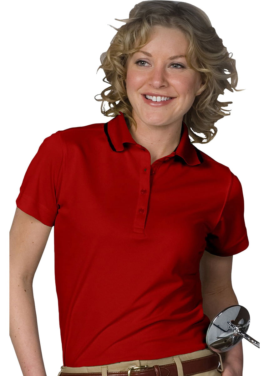 Edwards Womens Moisture Wicking Mesh Polo Shirt