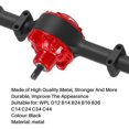 thumbnail image 3 of 1 juego de eje de puente trasero de metal con engranaje de acero para D12 B14 B24 B16 B36 C14 C24 C34 C44 RC Car Upgrade Parts, Black, 3 of 5