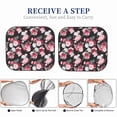 thumbnail image 5 of Goofa Rose Flowers Pattern 2 Piece Car Windshield Sun Shade Foldable | Front Windshield Shade for Sun, Heat and UV Rays | Sunshade for Car Front Window-, 5 of 7