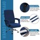 thumbnail image 3 of Funda de silla oficina resistente al agua estirable Cubierta de asiento dividida  Azul marino L Gloria  Fundas traseras marrones, 3 of 8