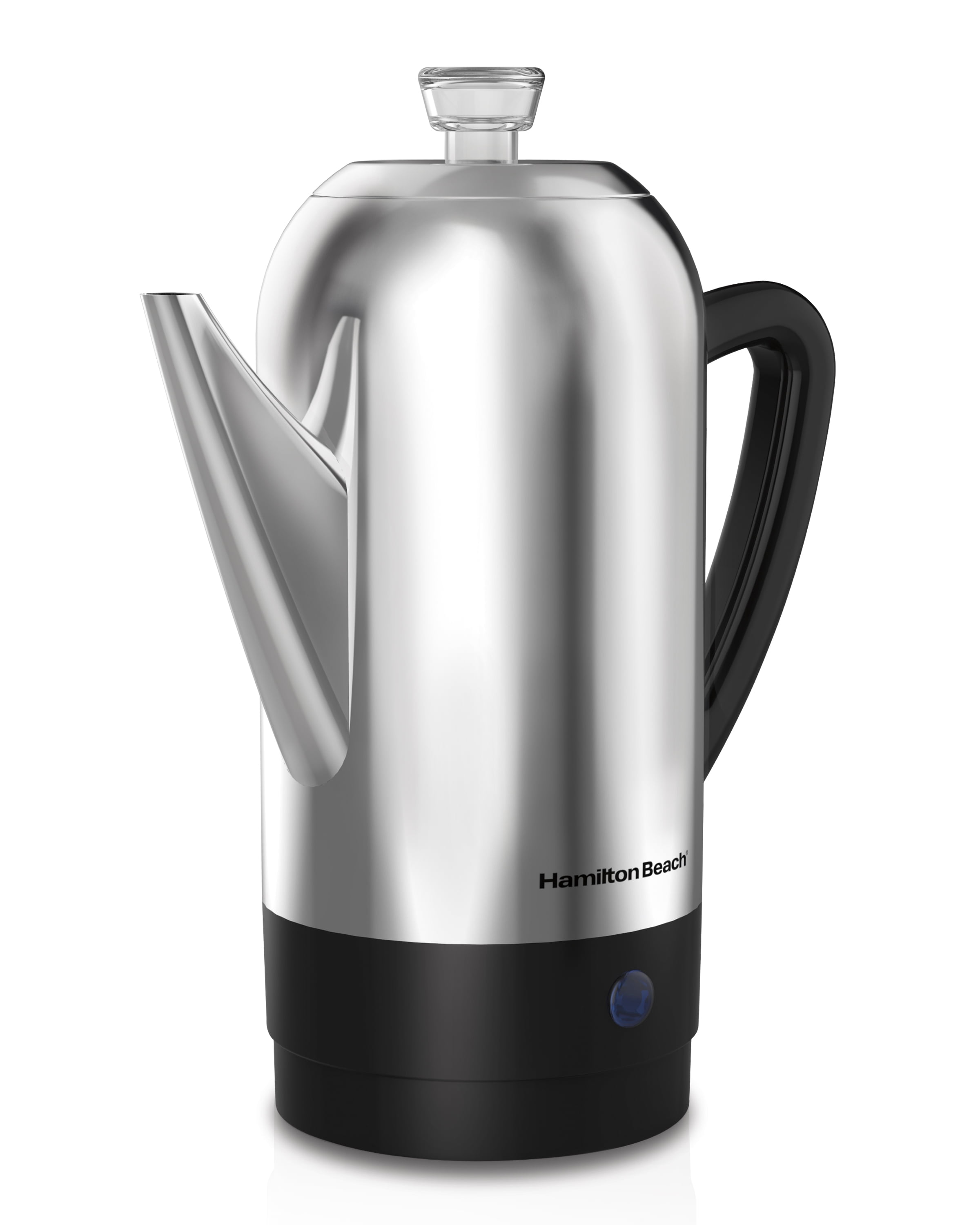 Stainless Steel 12 Cup Hamilton Beach Electric Percolator Coffee Maker 