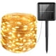 thumbnail image 1 of Guirnalda de luces solares, 12 m, 120 luces LED, decoración, 8 modos, guirnalda solar para exteriores para Halloween, jardín, árbol de Navidad, patio, banquete (blanco cálido), 1 of 5