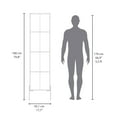 thumbnail image 4 of Wooden Cabinets, Hagi 71" Tall Four-Tier Shelf One-Door Linen Shaker Cabinet, Gray Living Room Cabinets,Particle Board Cabinets With Doors, Furniture Primary Living Space Cabinets, 4 of 7