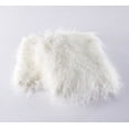 thumbnail image 4 of Home Soft Things Mongolian Faux-fur Pillow Covers Luxury Fluffy Throw Pillow Case Decorative Fuzzy Cushion Cover, No Pillow Insert, Set of 2 - Antique White - 14" x 26" LUMBAR, 4 of 5