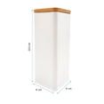 thumbnail image 2 of Canister Homecreations Metal Blanco con Tapa Bambú 2400ml, 2 of 4
