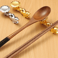 thumbnail image 7 of Chopsticks Holder Alloy Retro Dragon Chopsticks Rack Knife Spoon Fork Stand Chopstick Rest,Gold 2PCS, 7 of 7