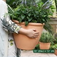 thumbnail image 2 of Worth 2 Pack 15" Round Planters, Large Plastic Plant Pots with Drainage Hole, 2 of 6