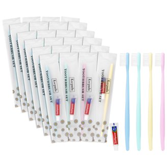 1000 Pcs Disposable Toothbrushes Bulk - Individually Wrapped Soft Bristle Travel Toothbrushes