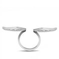thumbnail image 3 of Luxe Jewelry Designs Women's High Polished Wings Design Stainless Steel Ring - Size 8 (Pack of 2), 3 of 4