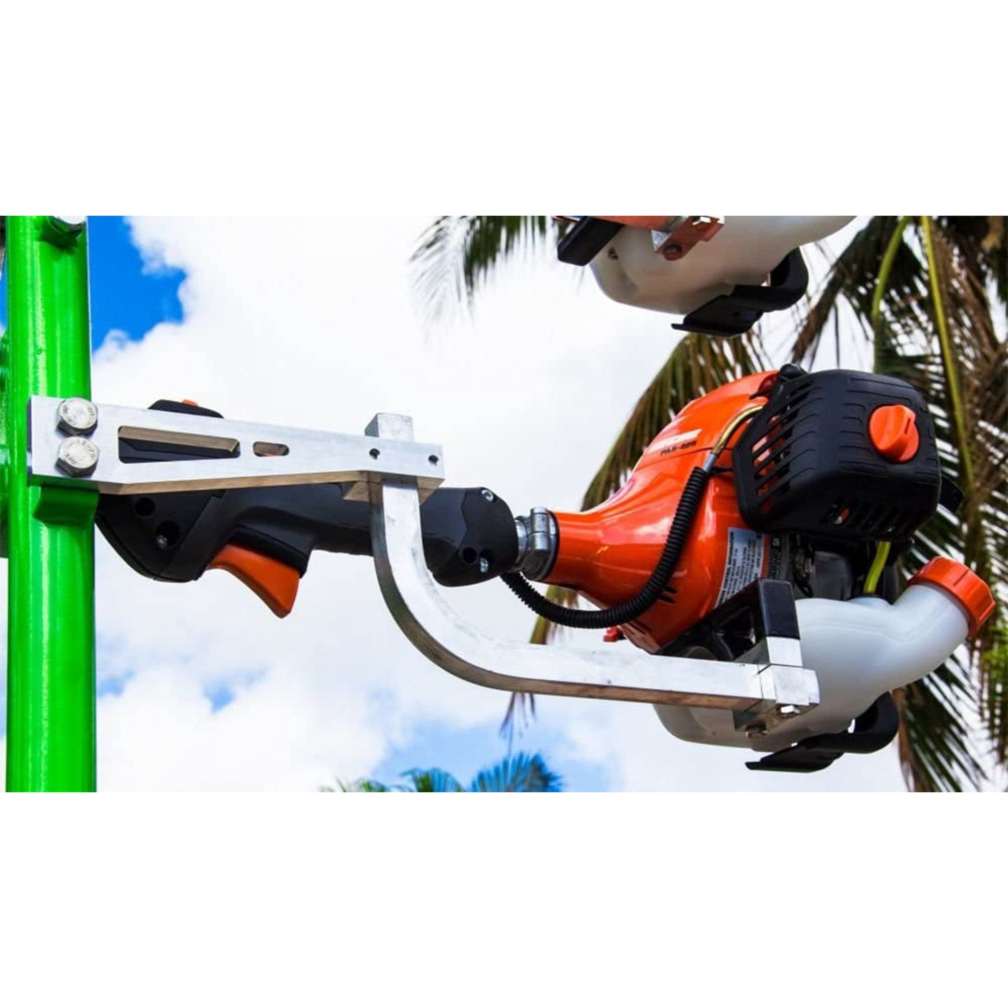 Green Touch Industries 2 Position Trimmer Rack & Backpack Leaf Blower Rack