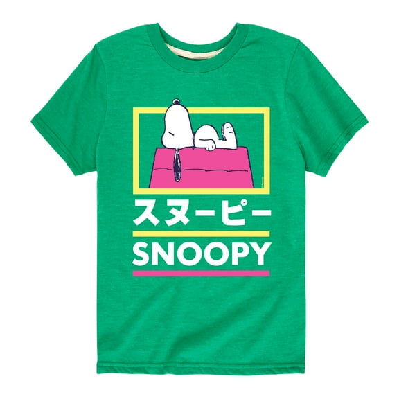 Peanuts - Tokyo Snoopy Doghouse - Toddler And Youth Short Sleeve Graphic T-Shirt