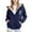Dark Blue, variant on XEGLSBU Girls Winter Coat Size 10-12 Black Girls Zip up Hooded Jacket with Print Cute Casual Winter Warm up Outerwear for Kids with Pockets Boys Winter Coat Size 6 Insulated Dark Blue Size 16 Years