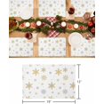 thumbnail image 6 of Christmas Placemats Set of 4 Grey Gold Snowlfake Christmas Placemats for Dining Table White Background Table Mat Winter Holiday Home Party Kitchen Table Decorations, 6 of 6